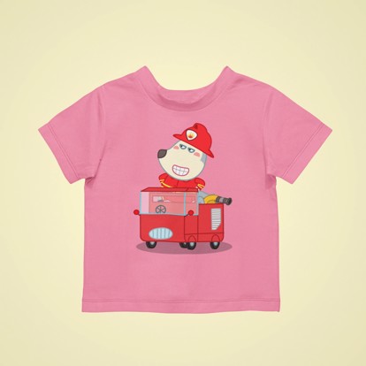 Áo tee kid 2D - Lính cứu hỏa
