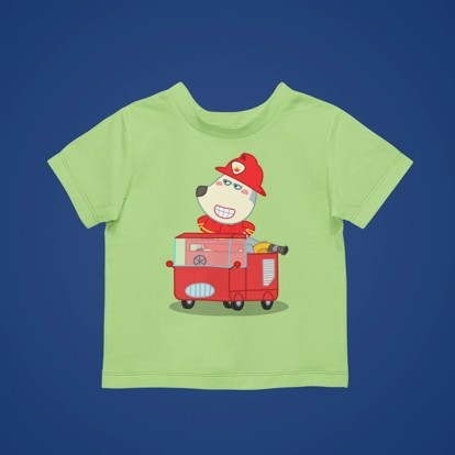 Áo tee kid 2D - Lính cứu hỏa