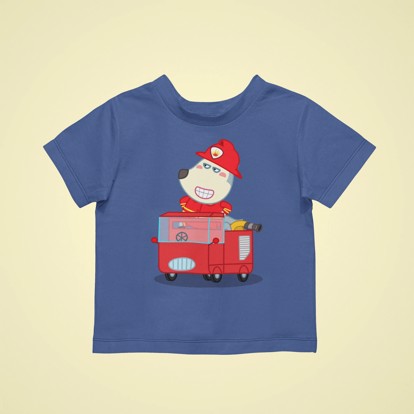 Áo tee kid 2D - Lính cứu hỏa