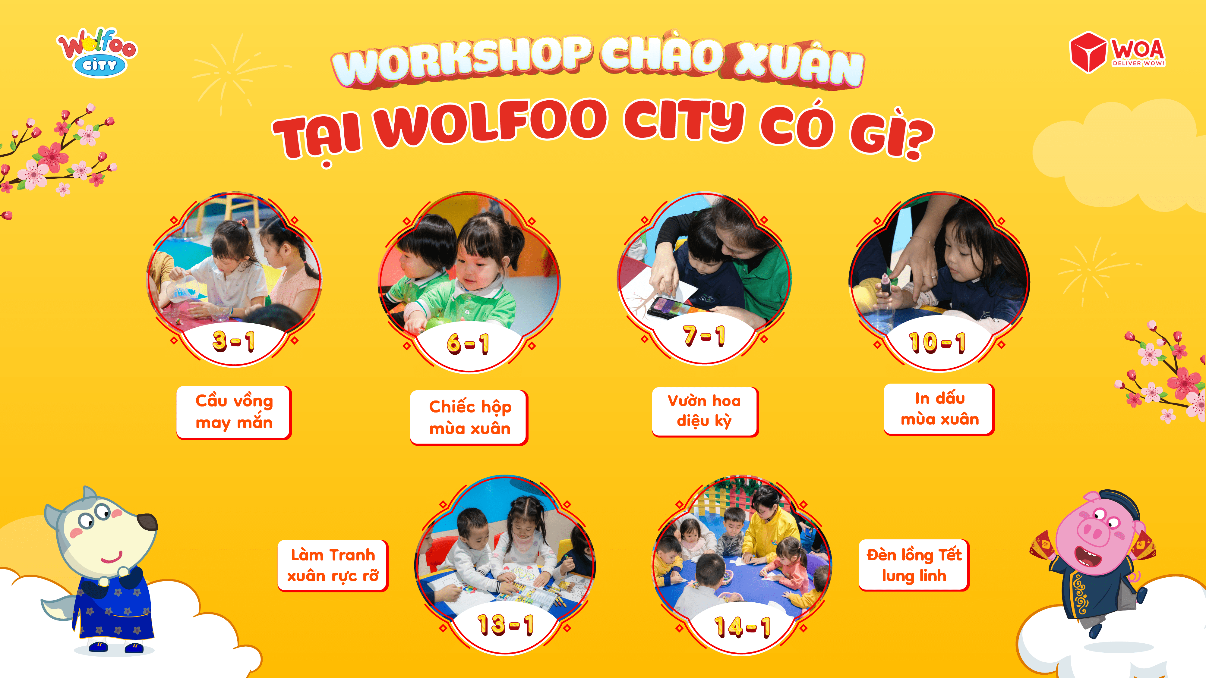 Workshop chào xuân Wolfoo City