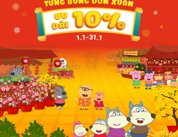 Mừng bé tới chơi, tặng ngay ưu đãi giảm 10%