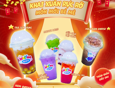 Khai xuân rộn ràng, món mới bé mê