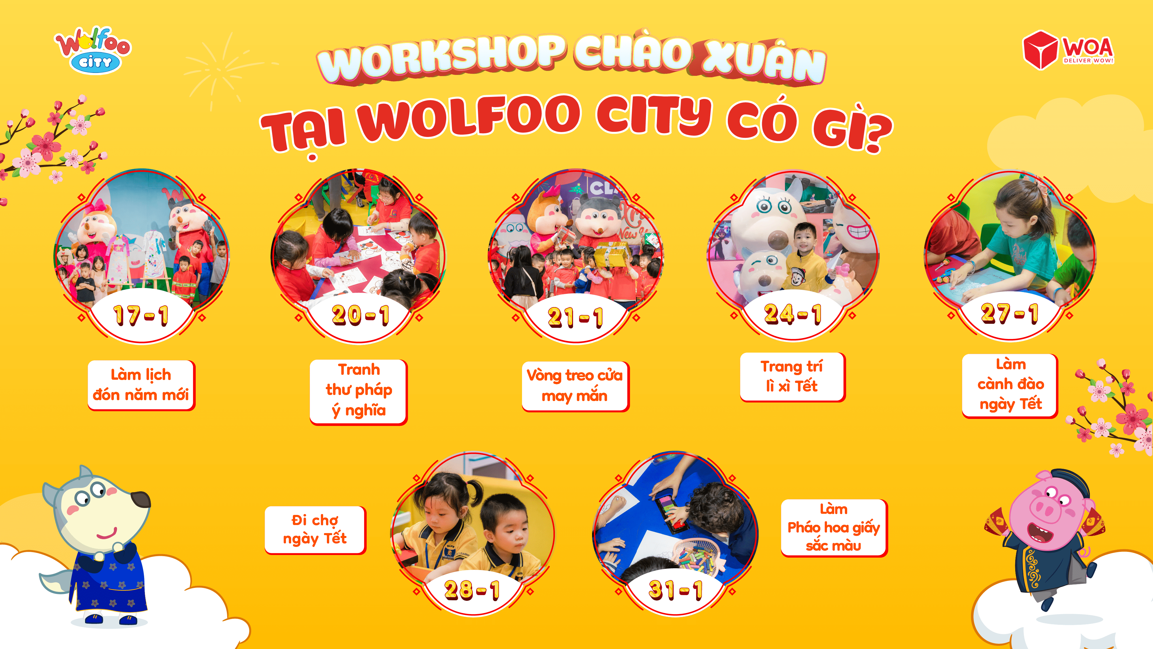 Workshop chào xuân Wolfoo City